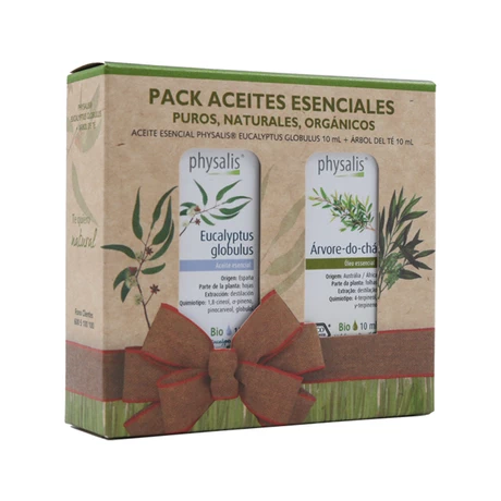Pack Aceite Eucalyptus 10 mL + Aceite Arbol del Té 10 mL - Physalis®