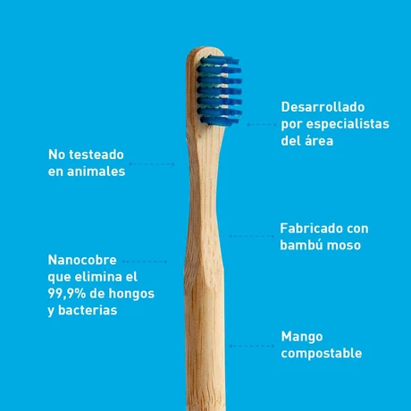 Cepillo Dental Biodegradable Kids Azul - vista alternativa