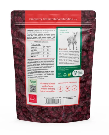 Cranberry deshidratado infundido 250 g, VERY GUT  - vista alternativa