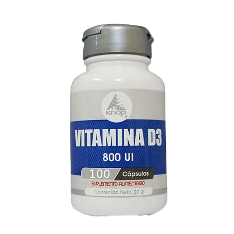 Vitamina D3 800 UI x 100 cápsulas