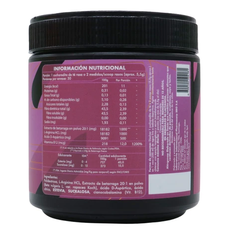 Beet pro 20:1 extracto de betarraga 165 g, SBO - vista alternativa