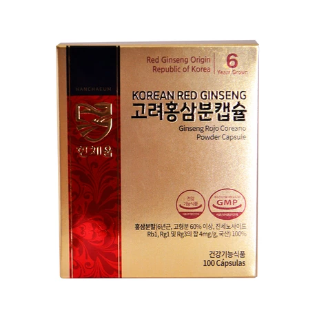 Ginseng Rojo Koreano x100 cápsulas, Emproquim