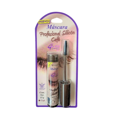 Máscara Pestañas Profesional Silicon Café Waterproof 13 g - Prosa