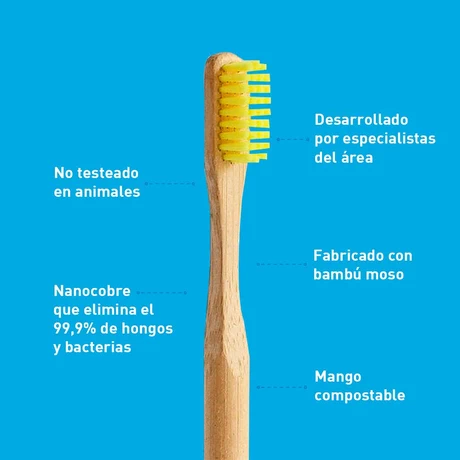 Cepillo de Dental  Biodegradable Amarillo 1 un - vista alternativa