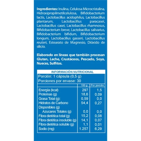 Probiotics 12C 50B x 30 cápsulas - Knop Laboratorios® - vista alternativa