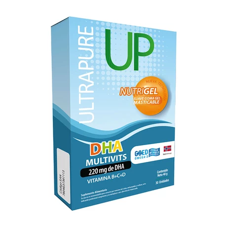 Omega UP DHA Multivits x30 Nutrigel, New Science