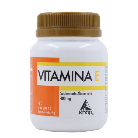Vitamina E x 60 cápsulas blandas - Knop Laboratorios®