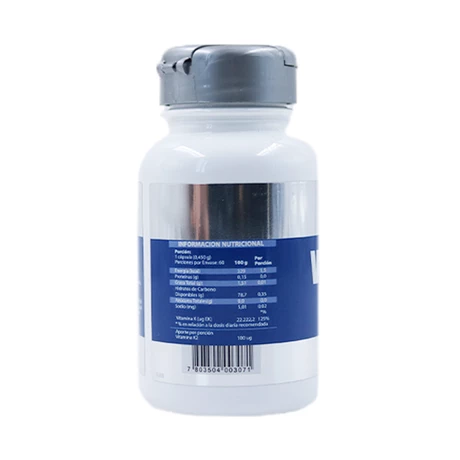 Vitamina K2 100 ug x 60 cápsulas - Knop Laboratorios® - vista alternativa