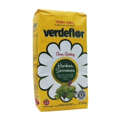 Yerba mate hierbas serranas 500g, Verde Flor