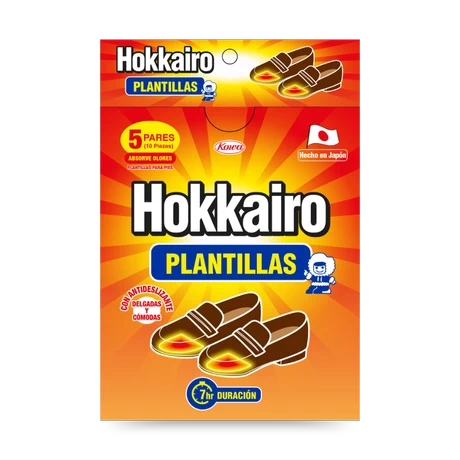 HOKKAIRO PLANTILLAS PARA PIES 5 PARES             