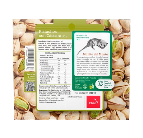 Pistacho con Cascara con sal 30 G - vista alternativa