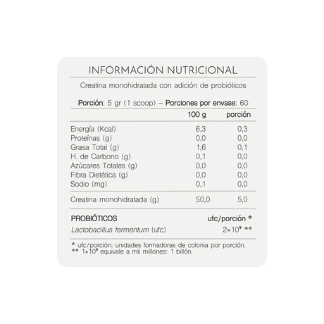 Creatina + Probióticos x300 grs, Apolinary NUP - vista alternativa