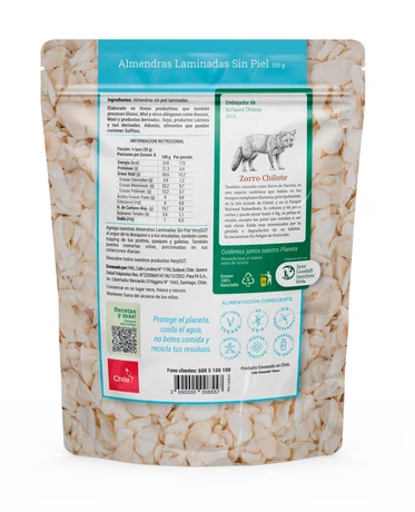 Almendras laminadas sin piel 250 g, Very Gut  - vista alternativa