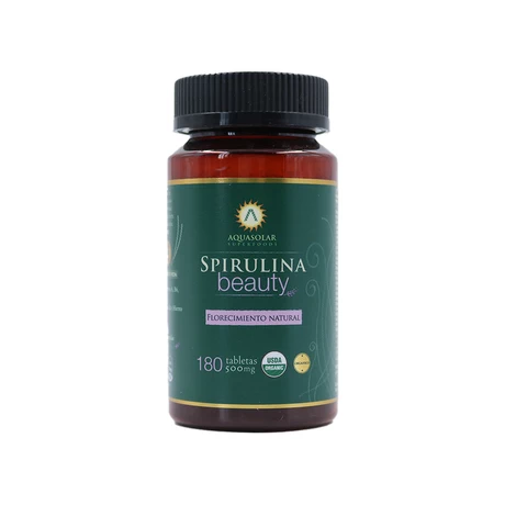 Spirulina Beauty 500 mg x 180 Tabletas - Aquasolar