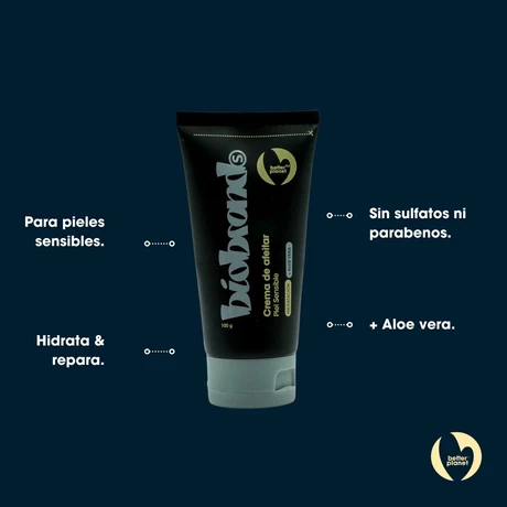 Crema de afeitar piel sensible 100 g - Biobrands - vista alternativa