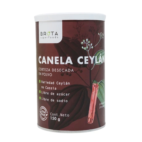 Canela Ceylan en polvo 150 g, Brota