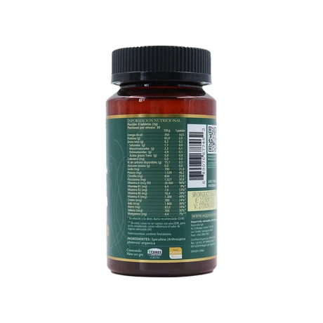 Spirulina Beauty 500 mg x 180 Tabletas - Aquasolar - vista alternativa