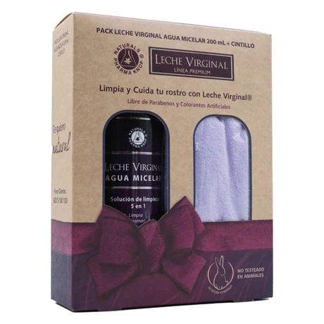 Pack Leche Virginal® Agua Micelar 250 mL + Cintillo SkinCare       