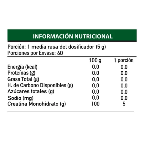 Creatina monohidrato 300 gramos, Athlete - vista alternativa