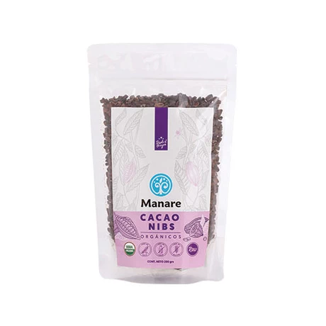 Cacao nibs orgánico 200 g, manare - vista alternativa