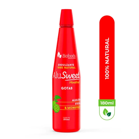 Endulzante Monkfruit gotas 180 ml,  BIOFOODS