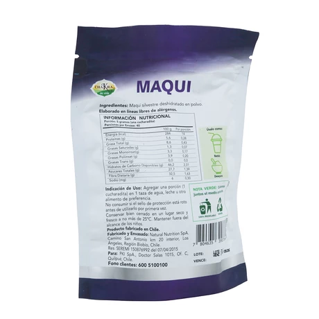 Maqui Polvo Doypack 200g, CDV - vista alternativa