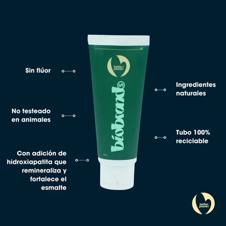 Pasta dental menta sin Fluor Hydroxyapatite 2 Un - Biobrands - vista alternativa