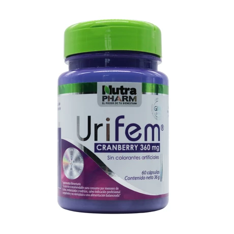 Urifem x 60 cápsulas - Nutrapharm - vista alternativa