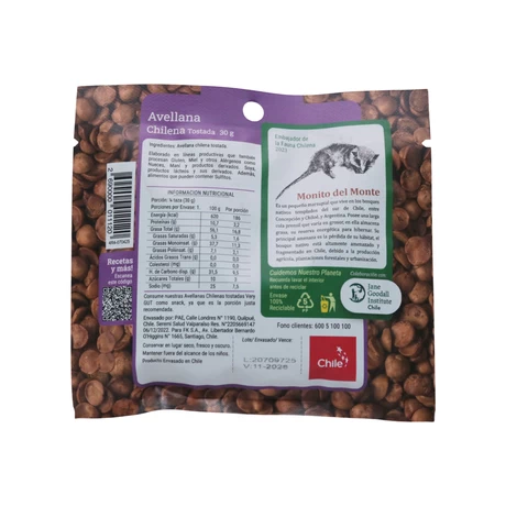 Avellana Chilena 30 g, Very Gut® - vista alternativa