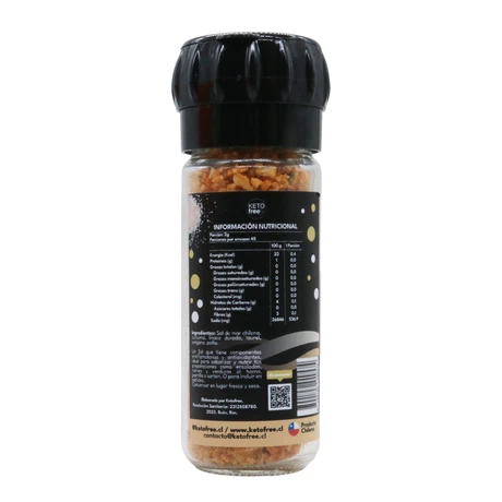 Sal dorada cúrcuma linaza orégano 90g, Keto Free  - vista alternativa