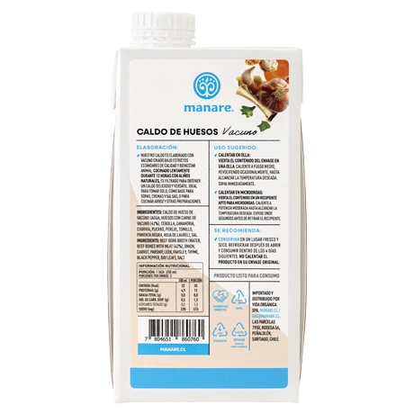 Caldo de Huesos Vacuno, 500 mL - vista alternativa