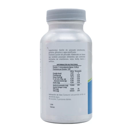 Omega 3 Mini 50 EPA 230 DHA x120 microcápsulas, CPN - vista alternativa