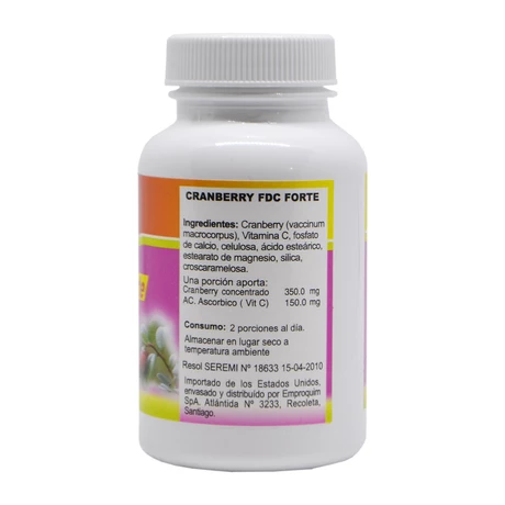Cranberry forte mg x 60 comprimidos - FDC - vista alternativa