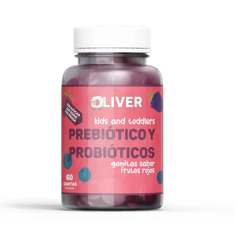 Prebiótico y probiótico x 60 gomitas, Oliver Kids