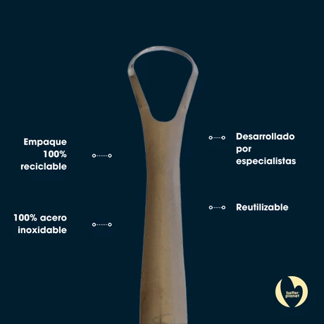 Limpiador lingual reutilizable 1 un, Biobrands - vista alternativa