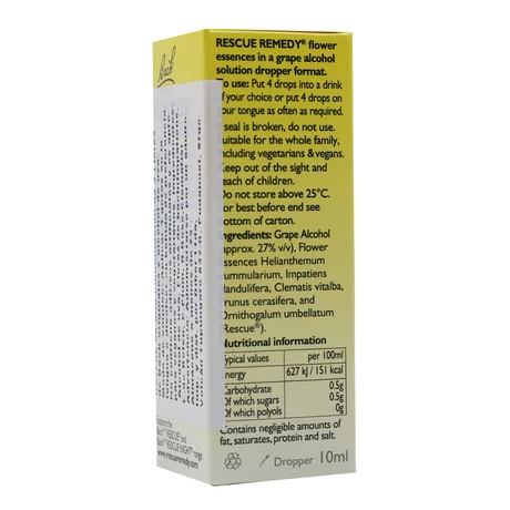 Rescue Remedy 10 mL - Bach - vista alternativa