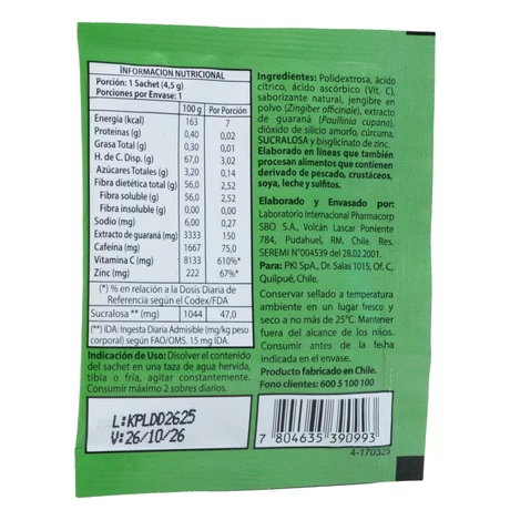 Limonada caliente día 4,5 g. Sachet , PHK  - vista alternativa