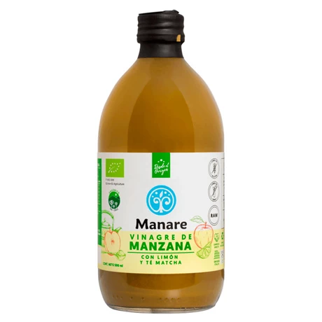 VINAGRE MANZ. LIMON TE MATCHA ORG. 500 mL, MANARE