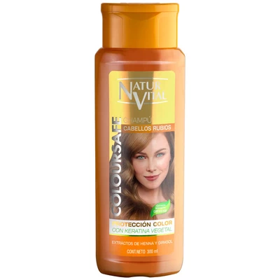 Shampoo Henna Cabellos Rubios Coloursafe NaturVital 300 mL