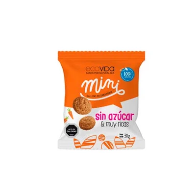 Mini Galletas de Zanahoria sin Azúcar 30 g