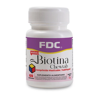 Biotina Chewtab x60 comprimidos masticables. FDC