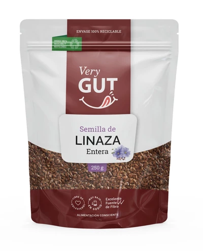 Semillas de Linaza Entera 250 g, Very Gut