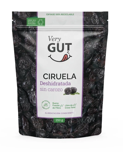 Ciruela deshidratada sin carozo 250 g, Very Gut 