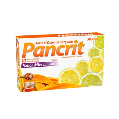 PANCRIT  MIEL LIMON X 10 COMPRIMIDOS              