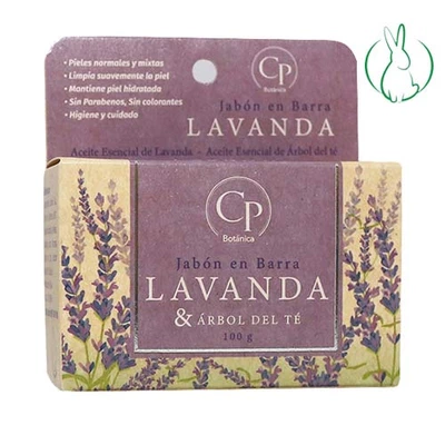 Jabón Barra Lavan./Árbol del te 100 g, CP Botanica