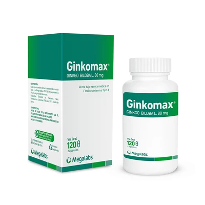 Ginkgomax x 120 cap. 80 Mg