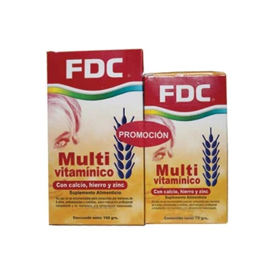 Pack multivitamínico ca+fe+zinc x30 y x60 comprimidos - FDC
