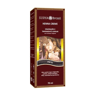 Henna crema negro 70 ml, Surya Brasil