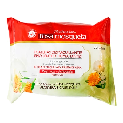 Rosa Mosqueta Pirihueico® Toallitas Desmaquillantes a $2.990