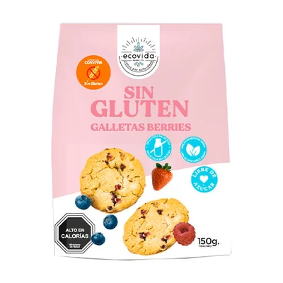 Galleta Berries sin gluten 150 g 
